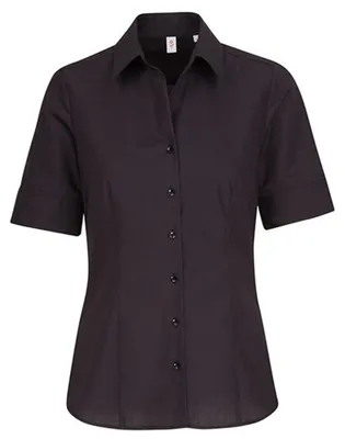 Produktbild von Seidensticker - Bluse für Damen kurzärmlig LT5412 (37,5 cm) (Schwarz)