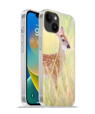 Produktbild von MuchoWow® Handyhülle Schutzhülle Hülle für Apple iPhone 14 Plus - Soft case Hirsche - Gras - Grün Silikon Softcase Handy Hülle - Abbildung
