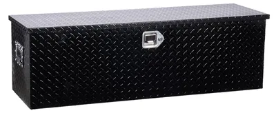 Immagine prodotto di Cassetta portattrezzi in alluminio SucceBuy, con maniglia laterale e serratura, ideale per il trasporto di utensili su furgoni, pick-up e camper (762 x 330,2 x 243,84 mm), colore nero