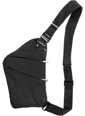 Produktbild von Anti-Diebstahl Schultertasche Brusttasche Crossbody Umhängetasche Sling Bag Schwarz Leicht Wasserabweisend