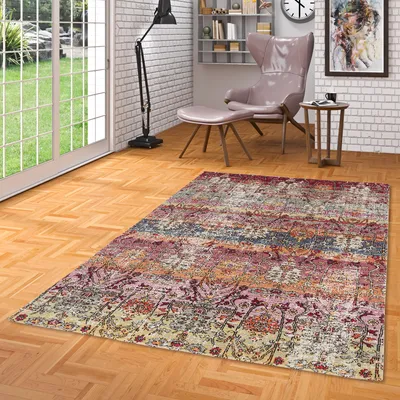 Produktbild von Designer Teppich Vintage Zoe Orient Bunt Ethno Verlauf, Größe:80x150 cm