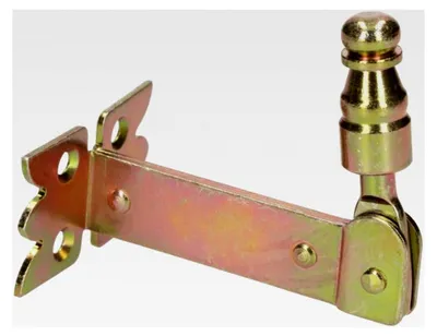 Produktbild von Fensterladenhalter 68 mm Einschrauben Fensterhalter Klappladenhalter Fensterladen Feststeller Verzinkt Gelb Stahl Dekorativ Robust