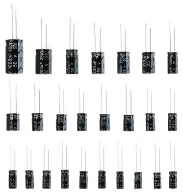 Elektrolytkondensatoren-Sortiment 25 Werte 125 Stück 1µF–2200µF