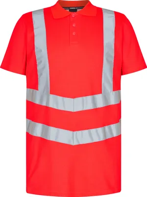Produktbild von F. Engel Safety Poloshirt, Rot, Gr. XL