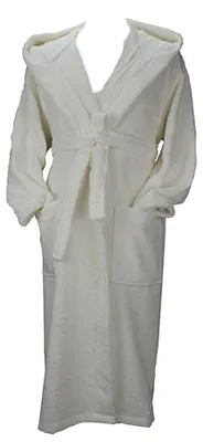 Produktbild von ARTG - "Robezz" Morgenmantel für Herren/Damen Uni, Baumwolle aus biologischem Anbau LT5034 (L-XL) (Weiß)