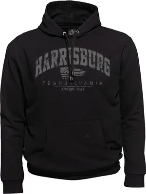 Produktbild von Übergrößen Kapuzen-Sweatshirt AHORN SPORTSWEAR Harrisburg Grau Schwarz 6XL