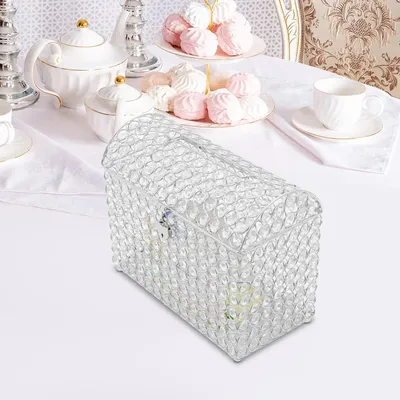 Produktbild von Silbernes herzförmiges Schloss für Hochzeitseinladungen