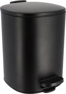 Produktbild von Tendance Badabfalleimer/Mulleimer Elegance - soft close - schwarz - 5 Liter - Metall