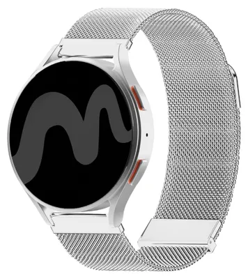 Productafbeelding van imoshion Milanees magnetisch bandje - Universeel 20 mm aansluiting - Zilver