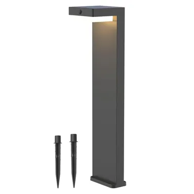 Produktbild von LED-Solar-Wegeleuchte mit Bewegungsmelder, 3000K, 400lm, H=51cm, , für Außen, Hinterhof, Garten und Rasenbeleuchtung.