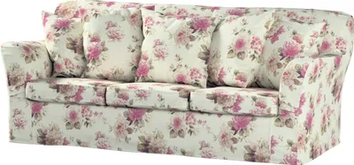 Produktbild von Dekoria Bezug für Tomelilla 3-Sitzer Sofa nicht ausklappbar, beige- rosa, Sofahusse, Tomelilla 3-Sitzer