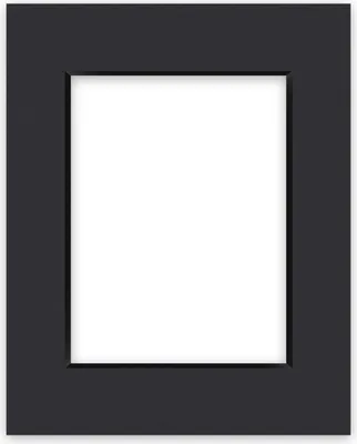 Produktbild von nielsen Conservation Passepartout 2,2 mm, Außenformat 24x30 cm für Bilder 15x20 cm, Schwarz glatt