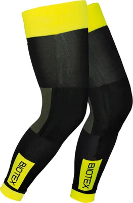 Produktbild von Biotex Ganzbein Fahrradwärmer - THERMAL - Gelb/Grün/Schwarz XL