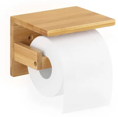 Produktbild von Bambus-Toilettenpapierhalter für Wandmontage