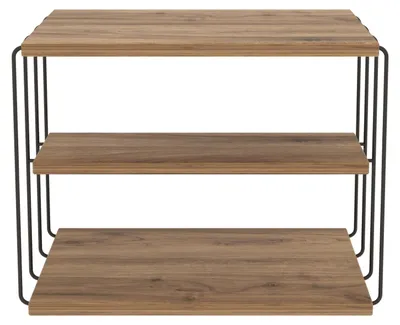 Image de Table d'appoint en bois "Lifon" - 50 x 40 x 33 cm - Marron