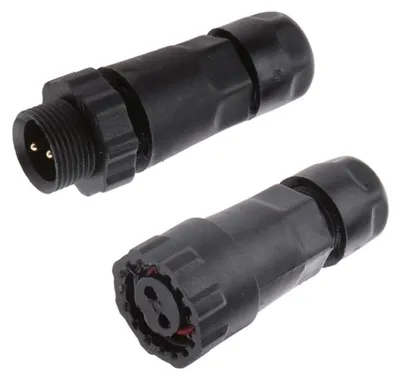 Wasserdichter Steckverbinder 15A IP68 2 Pin Stecker Buchse