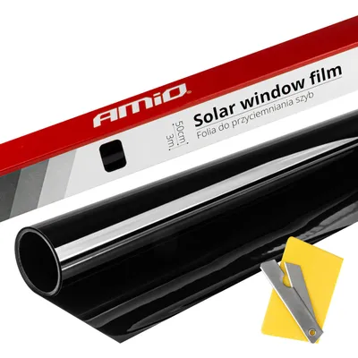 Produktbild von Ultra Dark Black Scheibentönungsfolie 0,5x3m (1%)