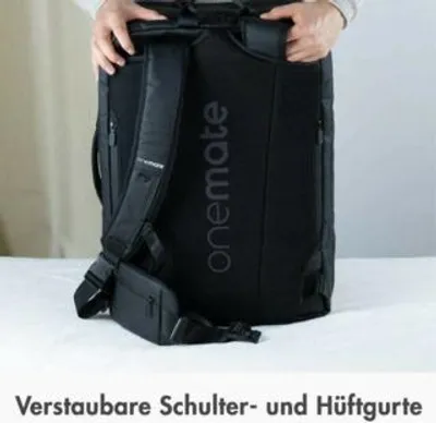 Produktbild von Onemate Ultimate Schwarz Reise Rucksack