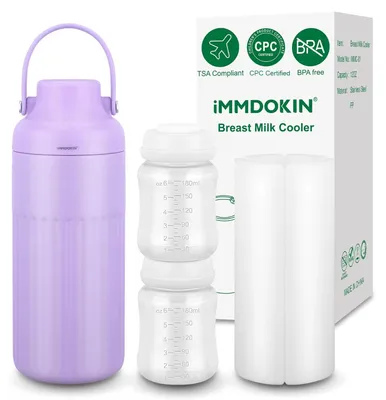 Obrázok produktu pre Chladič materského mlieka, odolná nehrdzavejúca oceľ, dlhšia doba chladenia, LILA