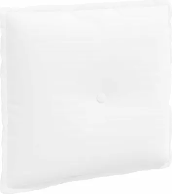 Zdjęcie produktu dla vidaXL Poduszka na plecy biała 50 x 19 x 45 cm tkanina