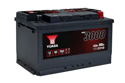 Produktbild von YUASA YBX3110 Starterbatterie 12 V 80 Ah 720 A (EN)