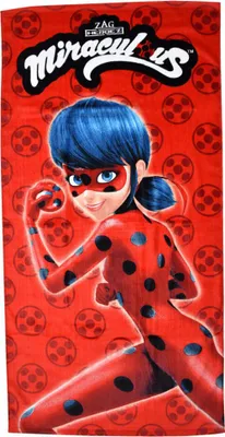 Productafbeelding van Miraculous Ladybug Strandhanddoek 140x70 cm