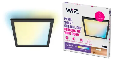 Obrázok produktu pre WiZ 8719514554870, Inteligentné stropné svetlo, Wi-Fi, Čierna, LED, Kov, Žiarovky bez možnosti výmeny