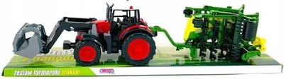 Obrázek produktu pro Traktor se lžící + zemědělské nářadí G203583 63834