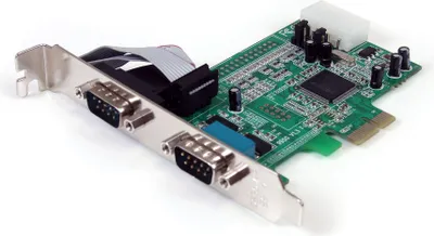 Image de StarTech.com Carte PCI Express à 2 ports série RS232 DB9 avec UART 16550
