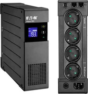 Produktbild von Eaton Ellipse PRO 850 - USV - Wechselstrom 230 V - 510 Watt - 850 VA - 9 Ah - USB - Ausgangsanschlüsse: 4 - 2U - 48.3 cm (19")