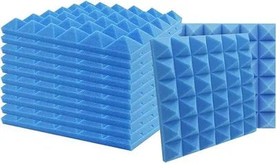 Productafbeelding van Famanu geluidsabsorberende akoestische panelen - set van 12, 30x30x2,5 cm, in verschillende kleuren