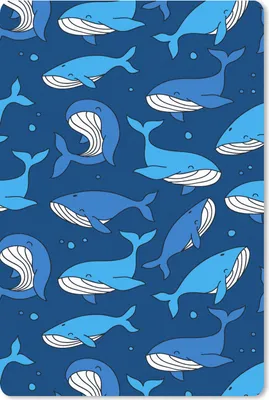 Produktbild von MuchoWow® Mauspad Mousepad Wal - Muster - Tiere 18x27 cm - Mousepads - Maus Mat - Pad - Mausunterlage