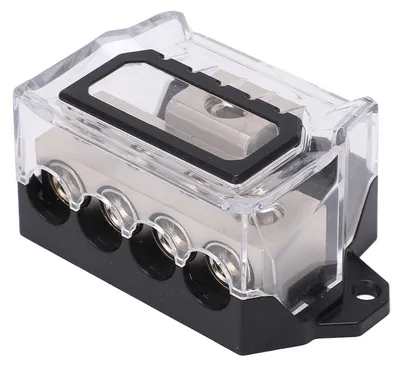 Obrázek produktu pro Rozvodný blok 0 Gauge až 4 Gauge Rozbočovač zemnícího vodiče Audio rozbočovač pro automobily a lodě