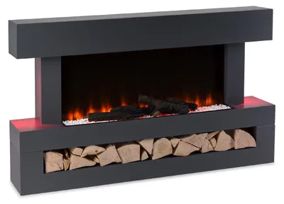 Produktbild von Klarstein Deko Kamin mit LED-Flammen, Elektro Kamin mit Heizung, 2000W Elektrischer Kamin, Sparsamer Kamin Elektrisch, Wandkamin mit Fernbedienung & Timer, Elektrische Kamine mit MDF-Gehäuse