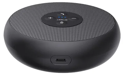 Produktbild von EMEET M1A Bluetooth Konferenzlautsprecher - USB Speakerphone mit 4 AI-Mikrofon, 360º Spracherkennung, Konferenzmikrofon mit Dongle, für Skype, Zoom