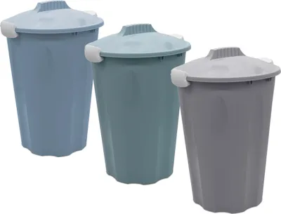 Produktbild von Universal Maxitonne aus Kunststoff - 40 Liter - Allzweck Tonne mit Deckel farblich sortiert