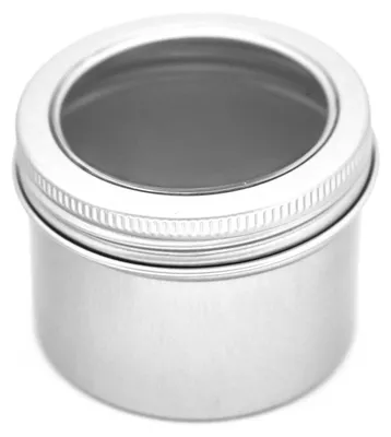 Produktbild von 1 Aluminium-Dose rund mit Deckel leer Metalldosen Schachtel Variantenwahl