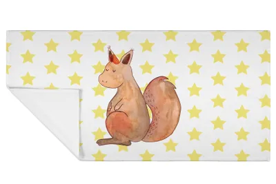 Produktbild von Mr. & Mrs. Panda Handtuch Einhorn Glauben - Weiß - Geschenk, Eichhörnchen, Einhörnchen, Eichhorn, Flauschtuch, 100x50, Einhörner, gesichtshandtuch, Unicorn, 50x100