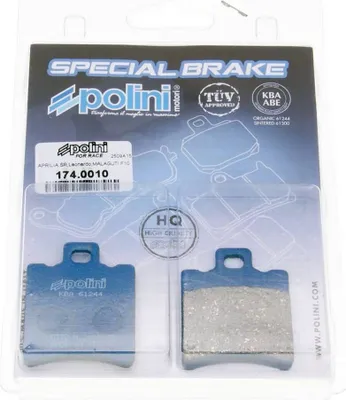 Obrázek produktu pro Brzdové destičky Polini organic for Race pro Aprilia Malaguti MBK Piaggio Yamaha