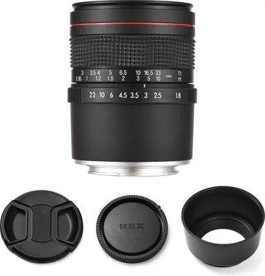 Produktbild von Andoer 85mm F1.8 Mittleres Teleobjektiv Grosse Blende Vollformat Portraetobjektiv Manueller Fokus Ersatz fuer Sony A7/A7II/A7III/A7R/A7RII/A7RIII/A7SII/A9/A6400/A6500/A6300/A6000/A5100 E-Mount Kameras
