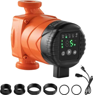 Immagine prodotto di Pompa di circolazione LPS25-4BP/130, portata di 42 litri al minuto, per acqua calda, realizzata in ghisa, con altezza di mandata massima di 4 metri, collegamento a filettatura e valvola di non ritorno