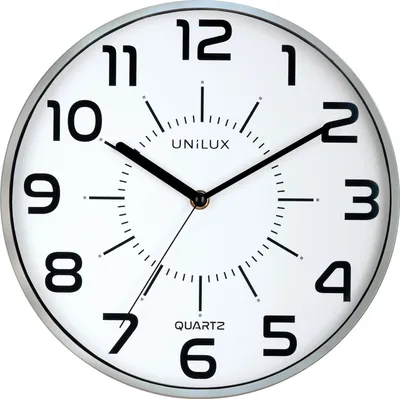Produktbild von UNiLUX Wanduhr/Quarzuhr "POP" Durchmesser: 300 mm silber