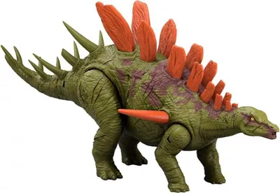 Produktbild von Jurassic World Wild Roar Kentrosaurus Dinosaurierfigur Grün  Kinder Grün One Size