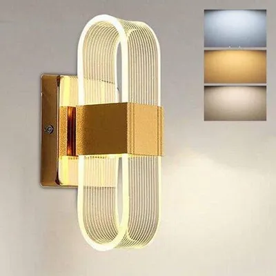 Obrázek produktu pro LED žárovka – 12 W, stmívatelná, 3 barevné teploty – vhodná do obývacího pokoje, ložnice a chodby – moderní design (20,5 x 10 cm)