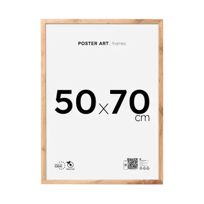 Zdjęcie produktu dla Ramka na zdjęcia i plakaty 50x70 cm, dąb Wotan, MDF – Poster Art