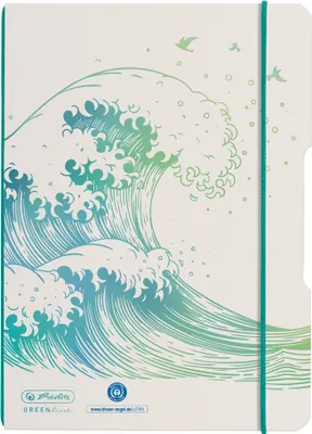 Image de herlitz 50033669 herlitz cahier de notes my.book flex "GREENline Welle", A5