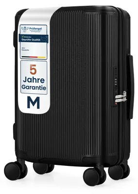 Obrázek produktu pro Kufr 4FLY s pevnou skořepinou, velikost M, 57 × 36 × 22 cm (36 l), z polykarbonátu – s TSA zámkem, 4 dvojitými otočnými kolečky a hliníkovou teleskopickou rukojetí