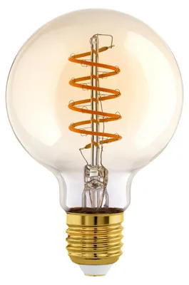 Image de Ampoule LED - ambre - verre - E27 - baissable