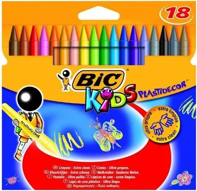 Zdjęcie produktu dla Kredki Świecowe Bic Plastidecor 18 Kol. 0358