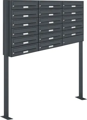Produktbild von 17er Standbriefkasten Anlage Freistehend RAL 7016 - Anthrazit